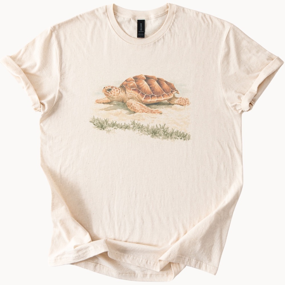 Sea Turtle Shell Pattern Boho Graphic Tee - Picture 3 of 5